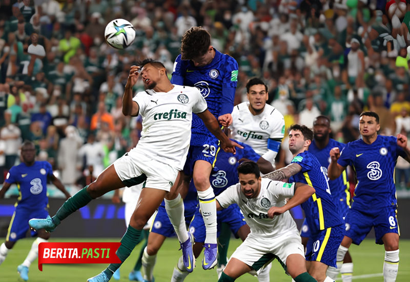 Chelsea saat menghadapiPalmeiras di final Piala Dunia antar klub pada tahun 2021