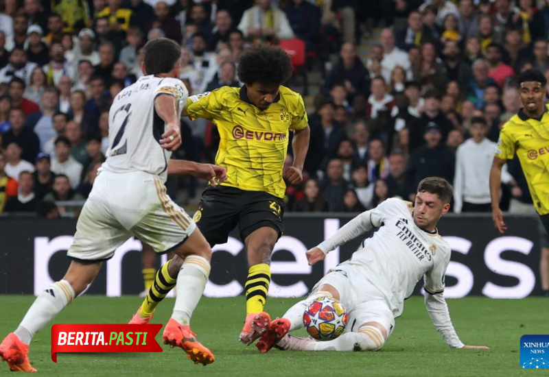 Dortmund ketika bertarung melawan Madrid di final UCL 2024,dimana Madrid berhasil keluar sebagai juara.