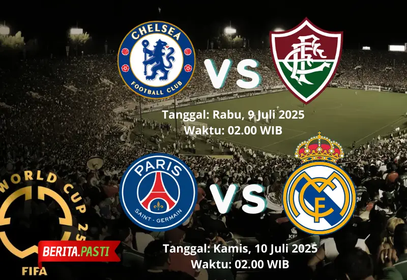 Jadwal Lengkap Semifinal Piala Dunia Antarklub 2025: Reuni Emosional Mbappe dan Kejutan Kuda Hitam